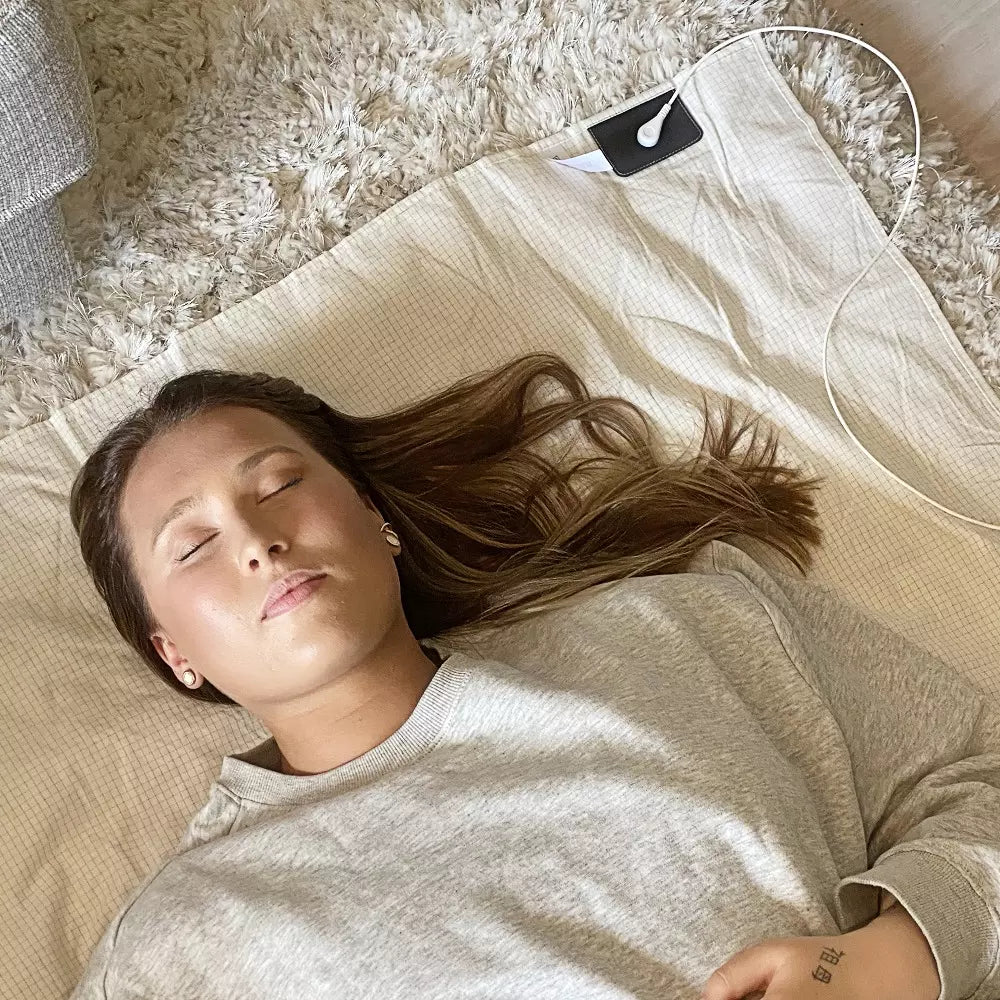 Jordningslakan med silvertrådar (100 cm × 200 cm)