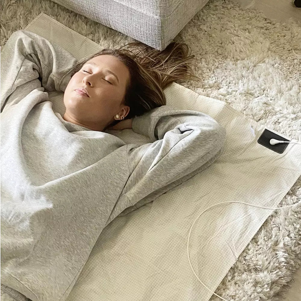 Jordningslakan med silvertrådar (100 cm × 200 cm)