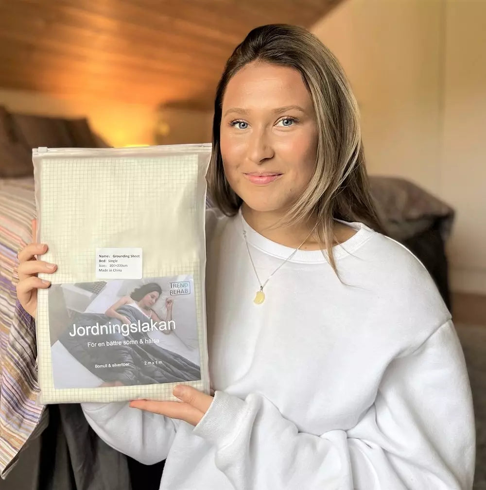 Jordningslakan med silvertrådar (100 cm × 200 cm)