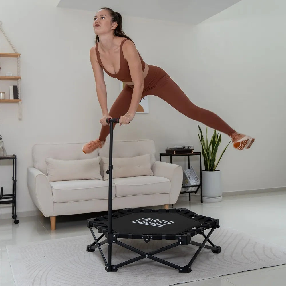 Hopfällbar studsmatta 106 cm med handtag